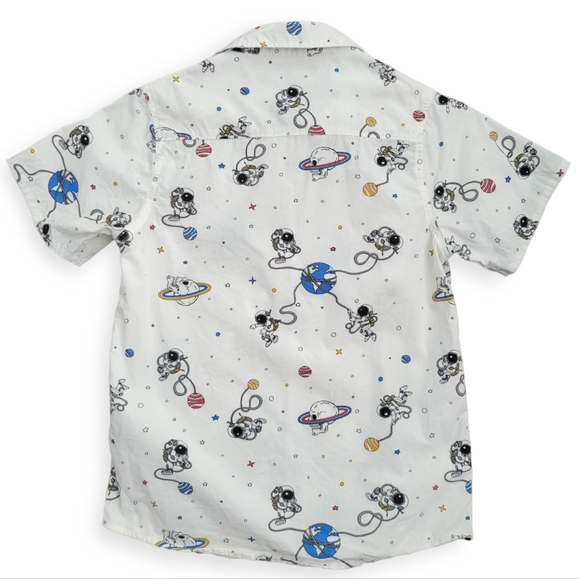 Eighty Eight Space Themed Button-Down Camp Shirt - Picture 2 of 12